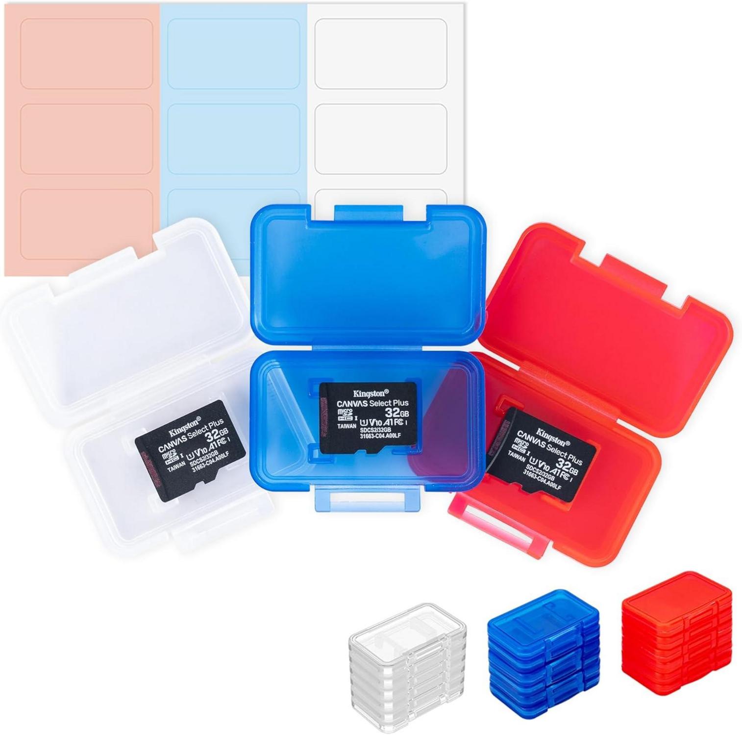 Micro-SD-Kartenetui 18er Packung transparente Aufbewahrungsbox