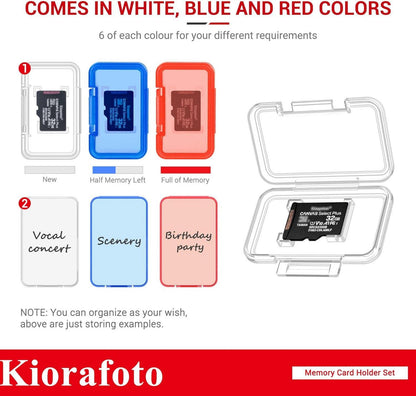 Micro-SD-Kartenetui 18er Packung transparente Aufbewahrungsbox