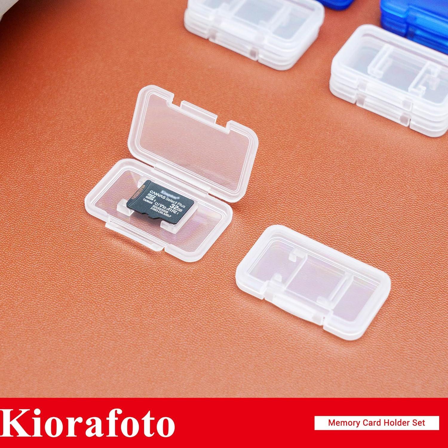 Kiorafoto Micro-SD-Kartenetui, 18 Packungen, für TF Micro SD Karten