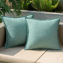 Outdoor Kissenbezug 45x45 cm 2er Set wasserdicht Wohnzimmer Sofa