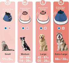 EvcgoX Halskrause Leckschutz Hundekragen 360° Vision Weich