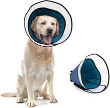 Verstellbare Halskrause Leckschutz Hundekragen Operation Blau XL
