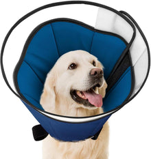 Halskrause Leckschutz Hundekragen Operation 360° Blau
