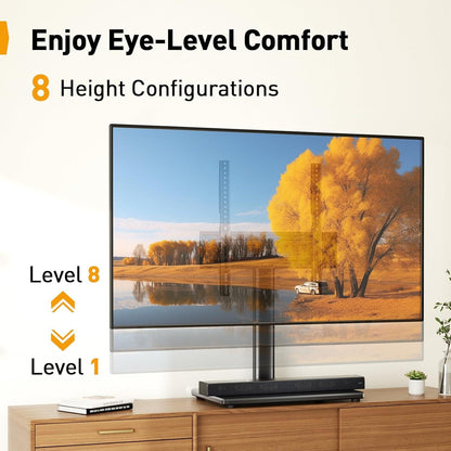 Schwenkbarer TV Standfuss für 24-55/60 Zoll Fernseher VESA 400x400 mm