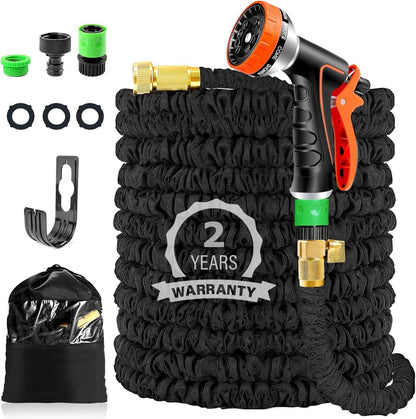 Flexibler Gartenschlauch 30m ausdehnbar 10 Sprühmuster Adapter