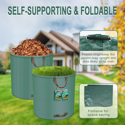 Gartenabfallsack 500L Stabile robuste Gartensack faltbar