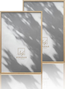 Bilderrahmen A2 Holz 42x59.4cm Fotorahmen Eiche 2er Set für Poster