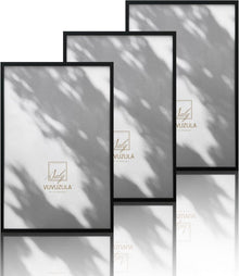 Bilderrahmen Set 3er Schwarz Holz Fotorahmen 40x60cm