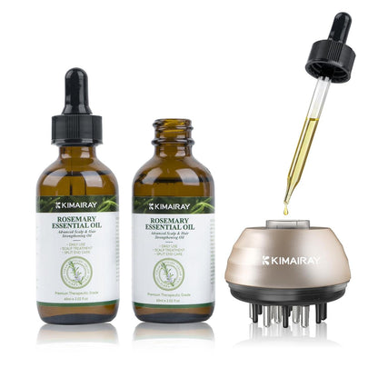 Rosmarinöl Haarwachstum Applikator Massagebürste 120ML Set