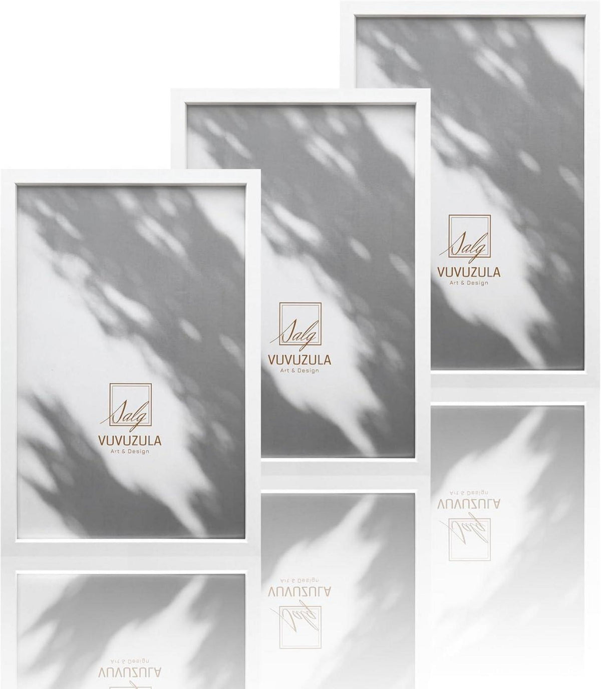 Bilderrahmen 20x30cm Weiß 3er Set Holzrahmen Fotorahmen MDF Rahmen