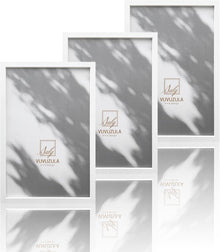 Bilderrahmen 20x30cm Weiß 3er Set Holzrahmen Fotorahmen MDF Rahmen