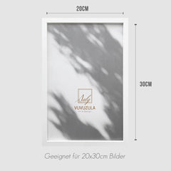 Bilderrahmen 20x30cm Weiß 3er Set Holzrahmen Fotorahmen MDF Rahmen