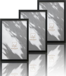 Bilderrahmen Set Schwarz Holz 20x30cm 3er Fotorahmen MDF Rahmen
