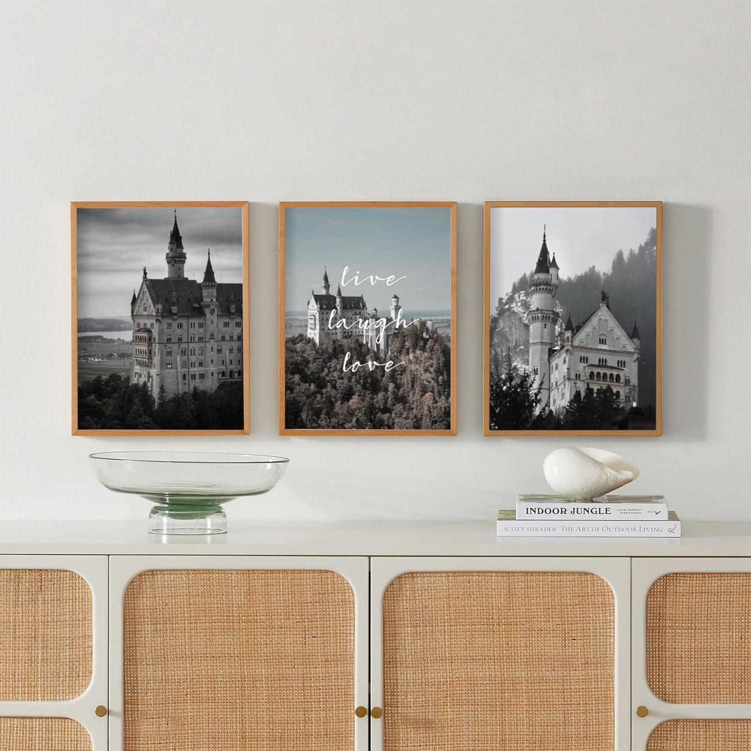 Bilderrahmen Set 30x40cm Holz Eiche Fotorahmen MDF Rahmen