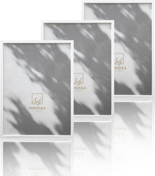Bilderrahmen Weiß Holz 30x40cm 3er Set Fotorahmen MDF Rahmen