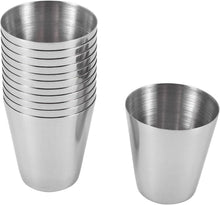 12er Pack Edelstahl-Schnapsbecher 30ml Camping Whisky Tasse