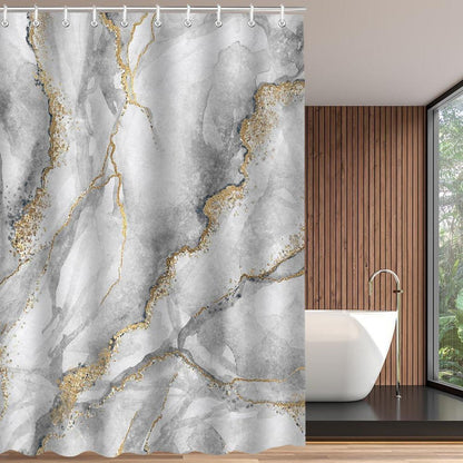 Duschvorhang 180x180cm Marmor Antischimmel Wasserabweisend