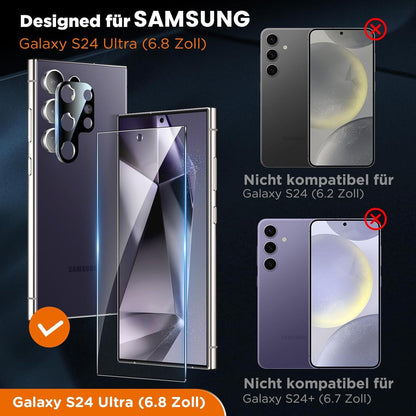 2x LK Panzer Schutzfolie Samsung Galaxy S24 Ultra, 9H