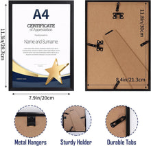 Bilderrahmen A4 18er Set Schwarz Wand Tisch Geschenk