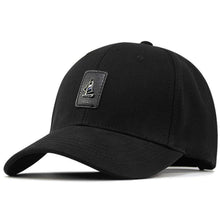 Baseball Cap Herren Baumwolle, Verstellbar, Schwarz