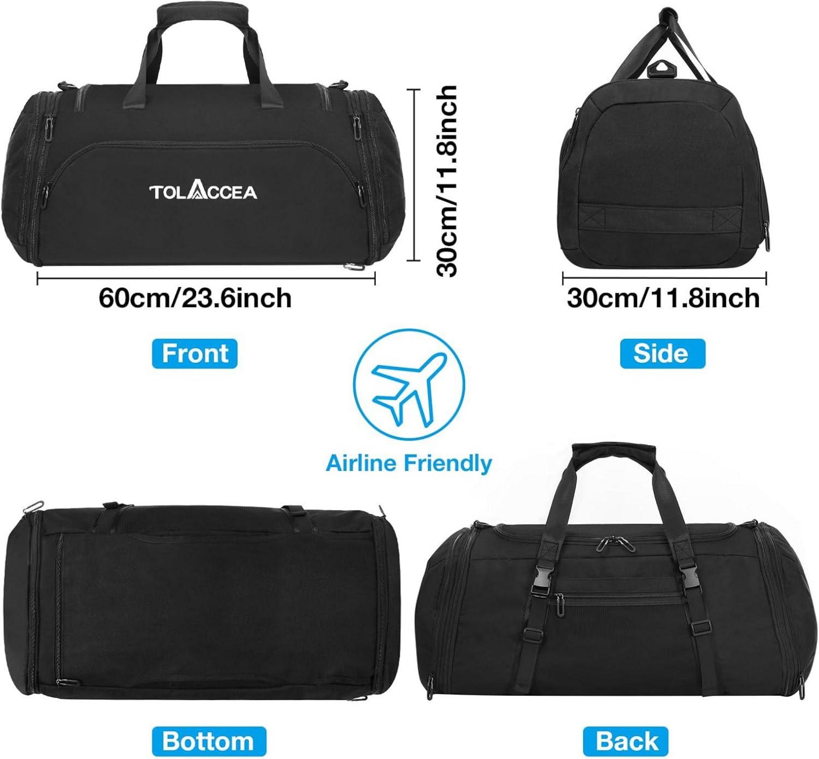 Sporttasche 54L-72L erweiterbar Damen Herren Rucksack Fitness Training