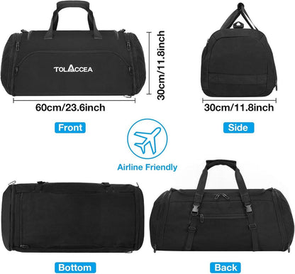 Sporttasche 54L-72L erweiterbar Damen Herren Rucksack Fitness Training