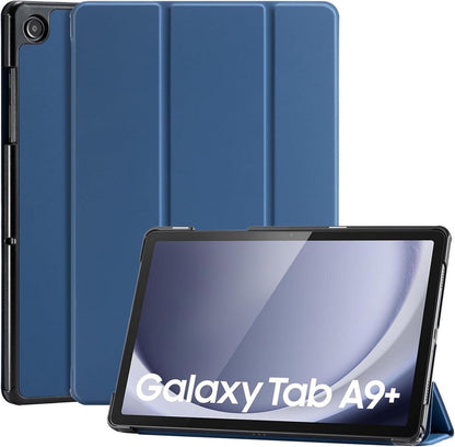 Samsung Galaxy Tab A9 Plus 2023 Hülle 11 Zoll Dunkelblau PU-Leder