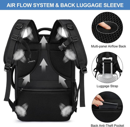 Easyjet Handgepäck Rucksack 45x36x20 Schwarz 15.6 Zoll