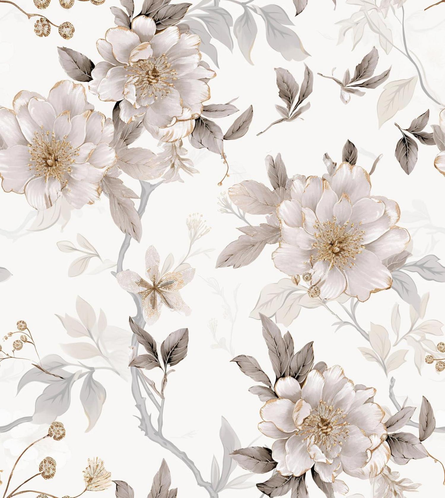 Selbstklebende Tapete Blume PVC Vinyl Wandaufkleber 0.4W x 3L m