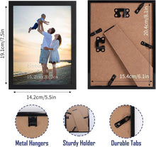 Bilderrahmen Set 18er Schwarz 15x20 cm Wand Tisch