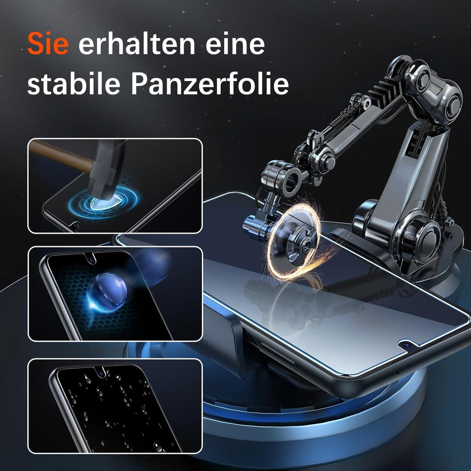 Ultraflache Transparente Silikonhülle Samsung Galaxy A15 5G + 2X Panzerfolie