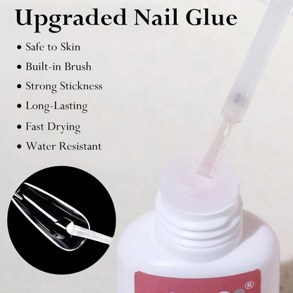240er Set Französische Falsche Nägel – Aufkleben & Maniküre