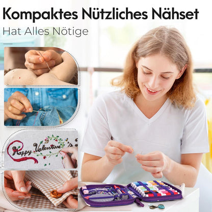 Nähset Nähzubehör Mini für Zuhause Reise Camping Notfall Anfänger