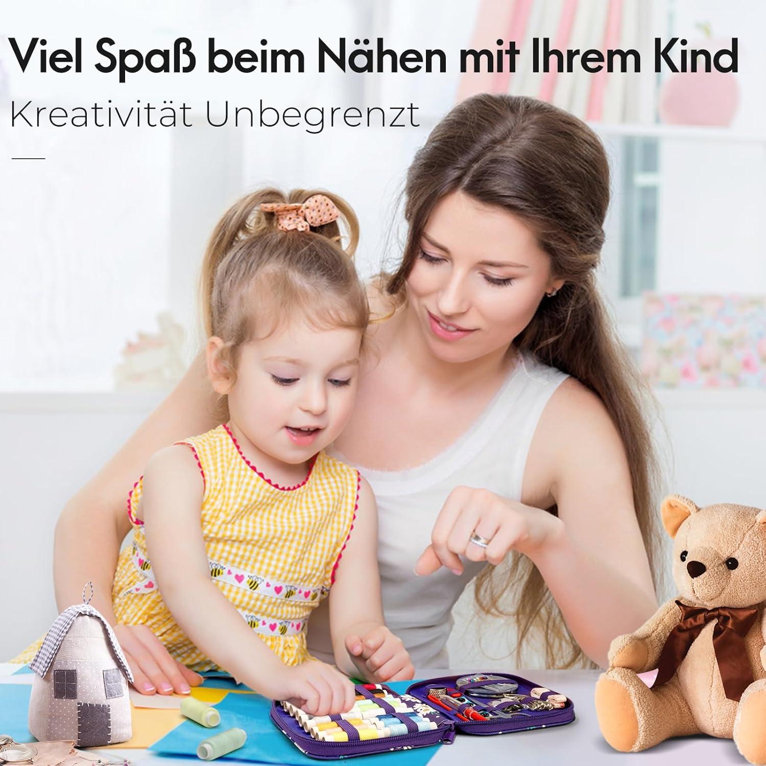 Nähset Mini Nähzubehör für Zuhause Reise Camping Notfall Anfänger