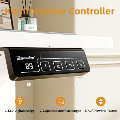 Elektrischer Höhenverstellbarer Schreibtisch 80x60cm