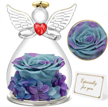 Ewige Rose Engel Figur Geschenk Glas - Mutter Oma Valentinstag