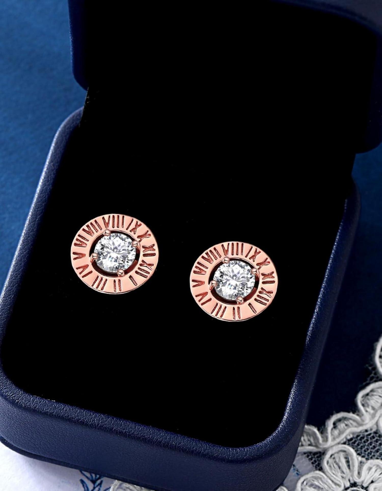 Moissanite Ohrringe Silber 925 Damen Muttertag Geschenk