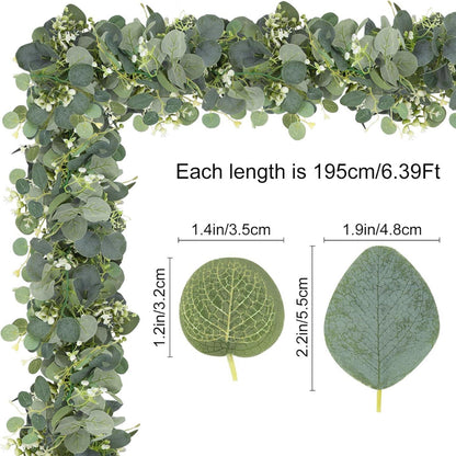 Künstliche Eukalyptus Girlande 1,95m - 2 Stück - Hochzeit