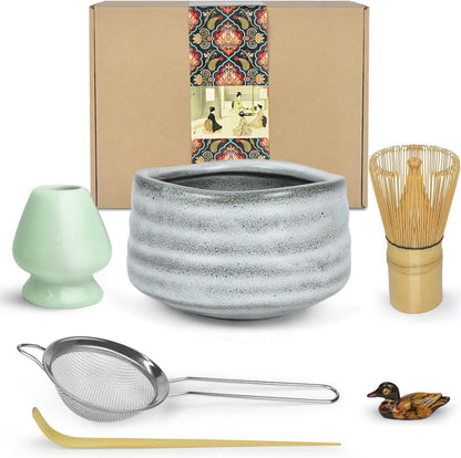 Japanisches Matcha-Zeremonie-Set mit Schale & Zubehör