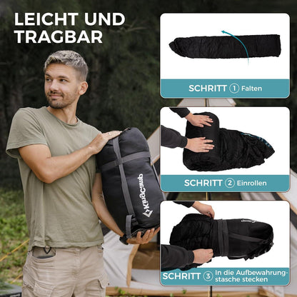 Schlafsack Outdoor Deckenschlafsack Camping 3-4 Jahreszeiten 300g/400g