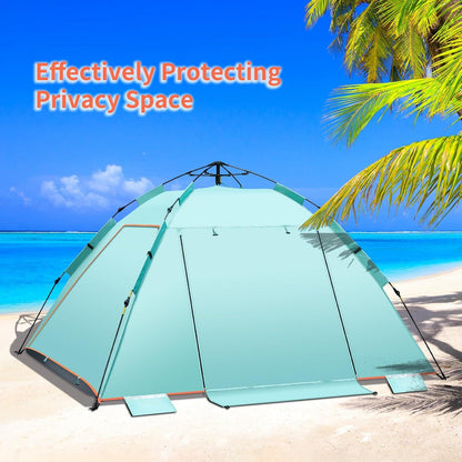 Automatisches Strandzelt 4-5 Personen Pop Up UPF 50+ Belüftet Veranda