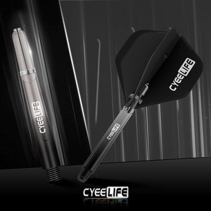 Dart Flight & PC Schäfte Set mit O Ringen aus Metall, Dart