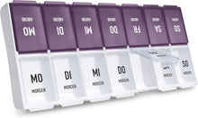 Tablettenbox 7 Tage Morgens Abends Große Fächer Vitamine