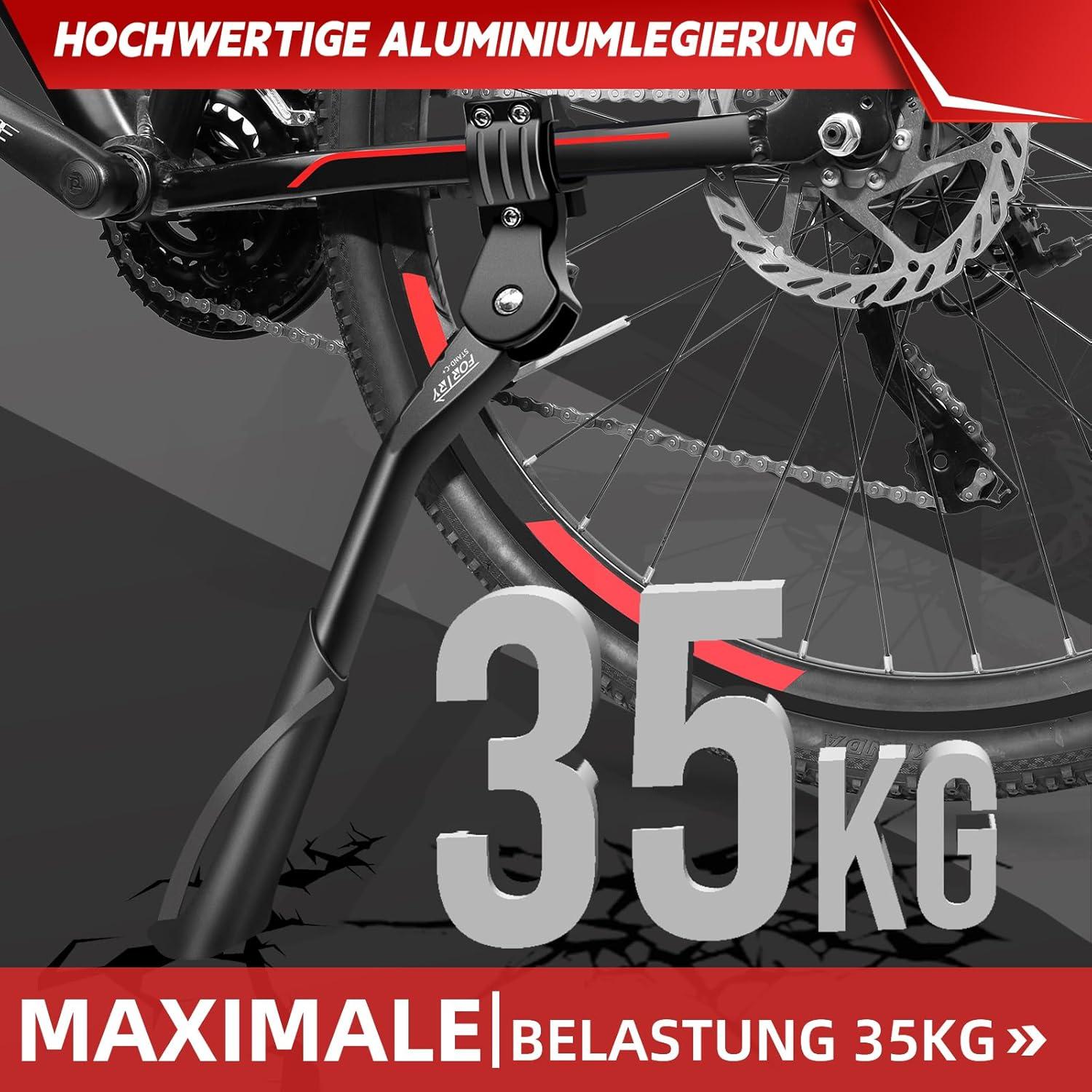 FORTRY Fahrradständer Höhenverstellbar 24-29 Zoll Bis 35 kg Traglast