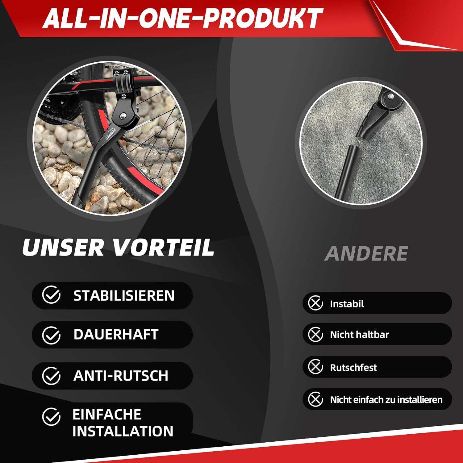Universal Fahrradständer 24-29 Zoll Höhenverstellbar Bis 35 kg Traglast