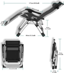 Klappbare Sonnenliege Garten Extra Groß mit Polsterung