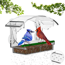 Fenster Vogelfutterhaus mit Saugnäpfen und transparentem Design