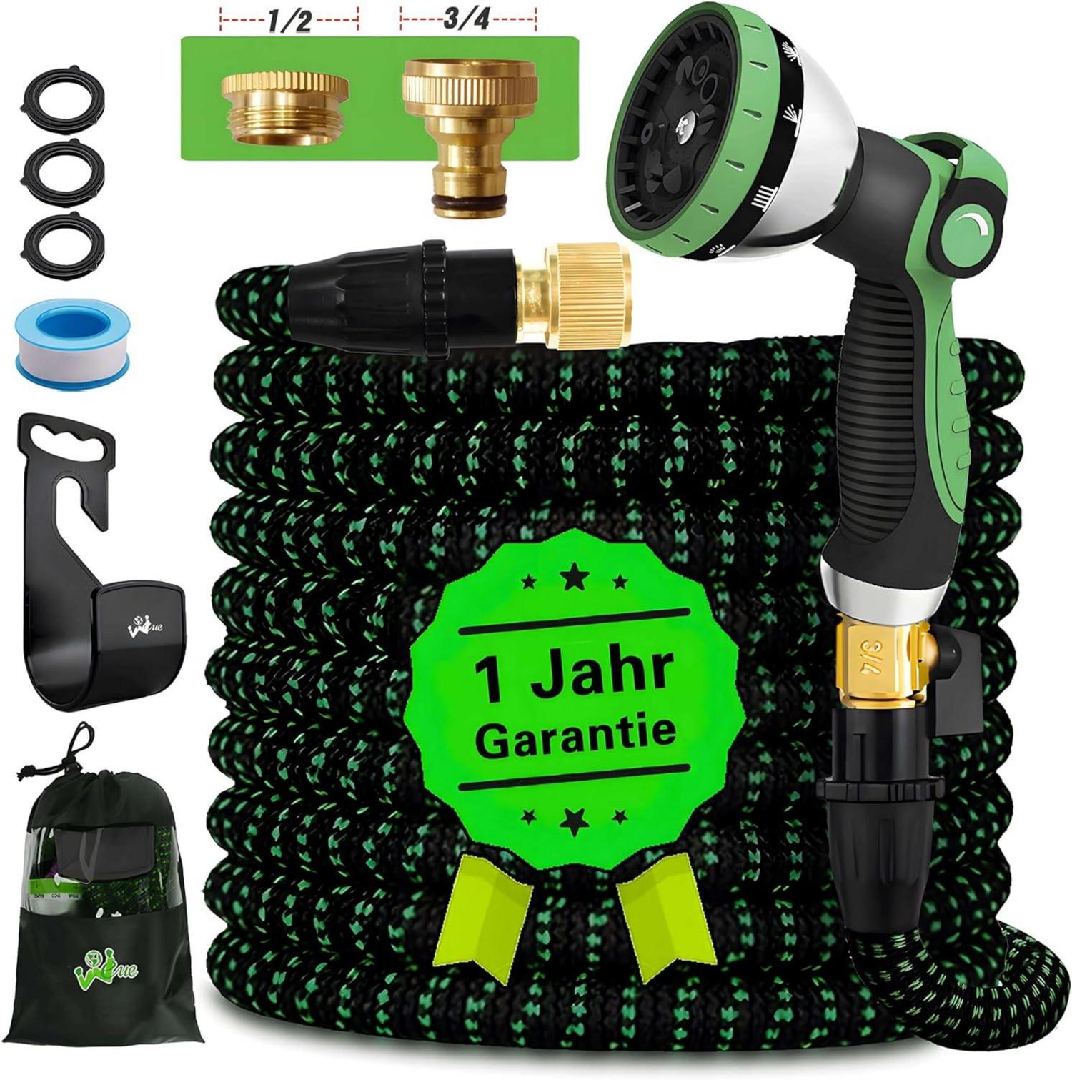 Flexibler Gartenschlauch 30M mit 10 Funktionen Sprühdüse