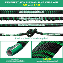 WEUE Flexibler Gartenschlauch 15M mit 10 Funktionen