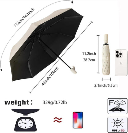 Faltbarer Regenschirm UV-Schutz Automatik-Reiseschirm 98 cm